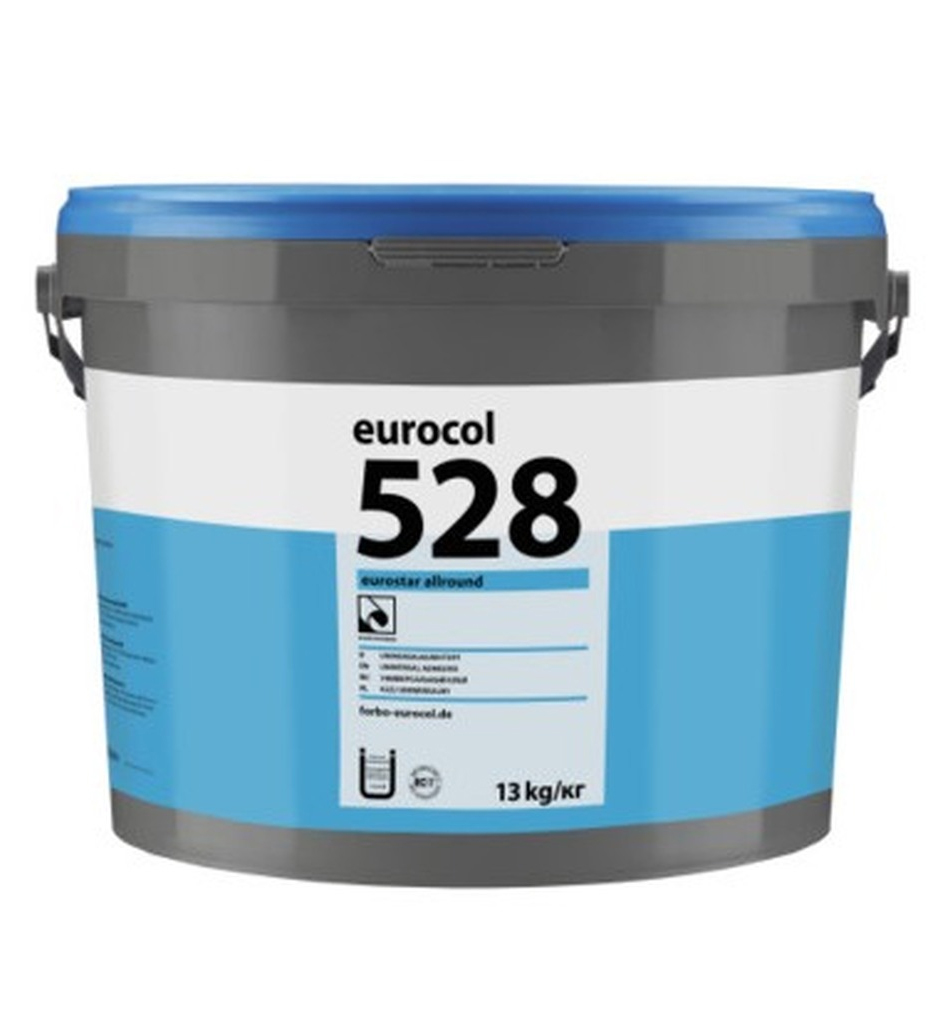 Клей для кварц-винила и ПВХ-покрытий Eurocol 528 EUROSTAR ALLROUND (13 кг)